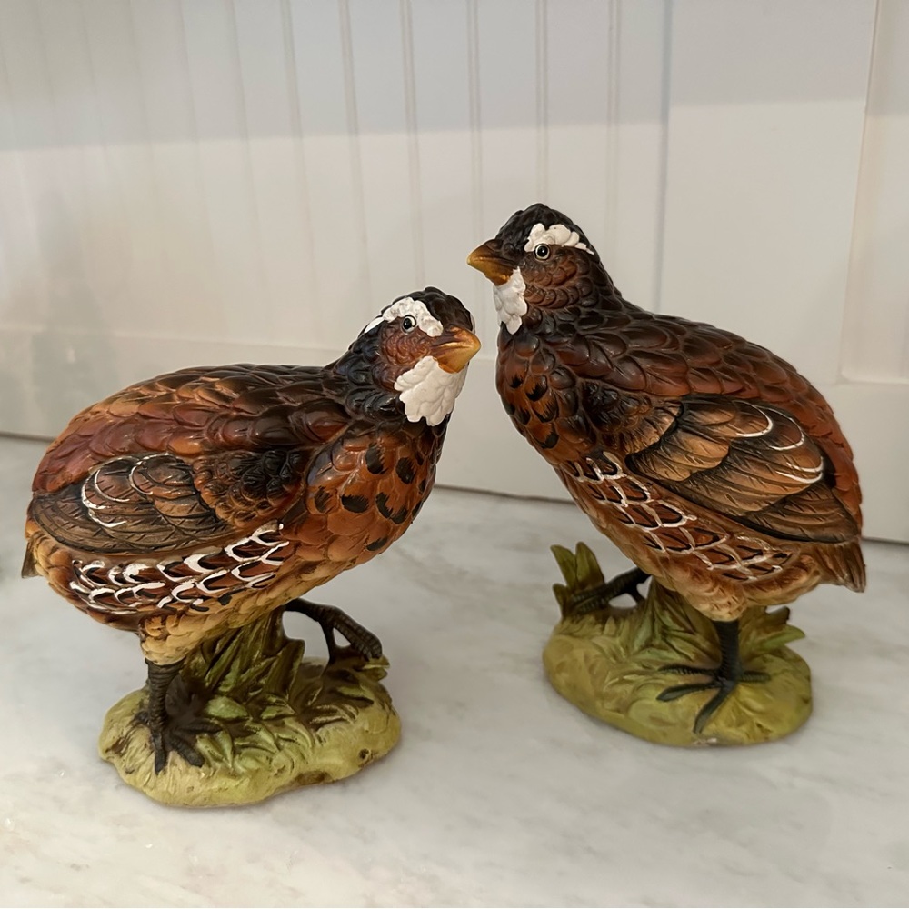 Ceramic Quail Figurine- Made in Japan
